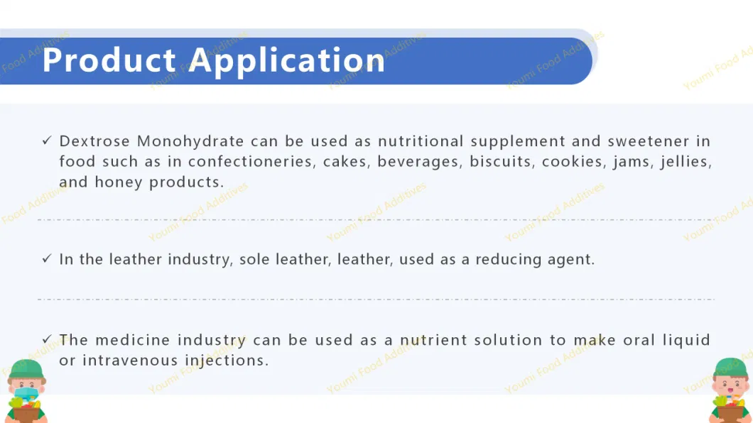 Food Additive Sweeteners Dextrose Monohydrate/Dextrose Anhydrous /Glucose Powder with Best Price